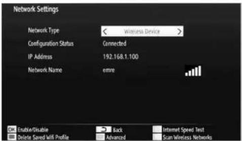 SCHAUB LORENZ 32LT582CT/WE - Wi-Fi Settings (Optional) - 3