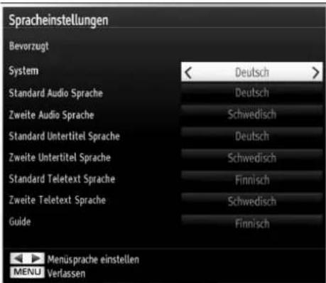 SCHAUB LORENZ 32LT582CT/WE - Spracheinstellungen - 1