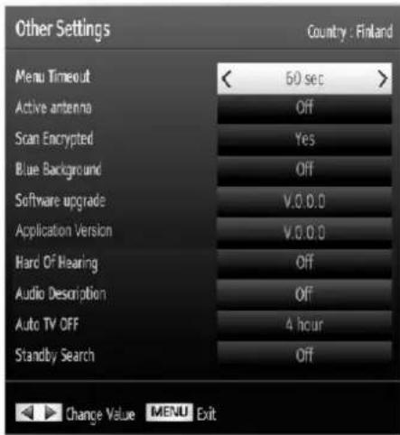 SCHAUB LORENZ 32LT582CT/WE - Configuring Other Settings - 1