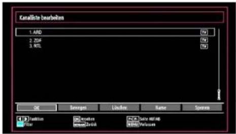 SCHAUB LORENZ 26LT475CD - Steuern der Kanalliste - 1