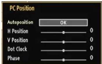 PC Position Autoposition OK H Position 0 V Position 0 Dot Clock 0 Phase 0