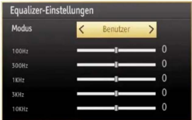 SCHAUB LORENZ 46LE-D6900CT - Optionen des Menüs Toneinstellungen - 1