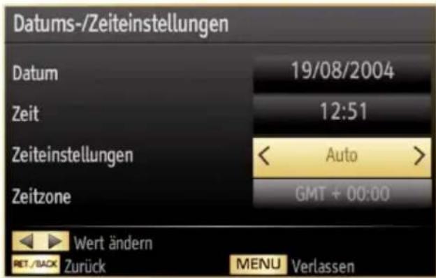 SCHAUB LORENZ 46LE-D6900CT - Einstellen von Datum und Uhrzeit - 1