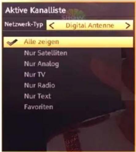 SCHAUB LORENZ 46LE-D6900CT - Sender verwalten: Kanalliste sortieren - 1