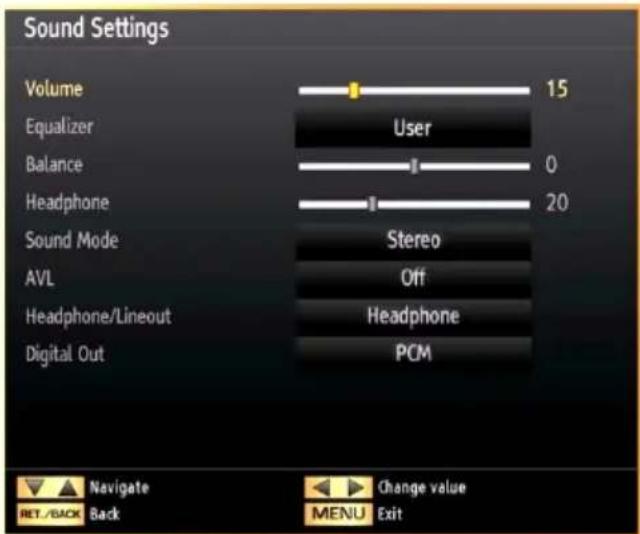 SCHAUB LORENZ 40LE-D6900CT - Configuring Sound Settings - 1