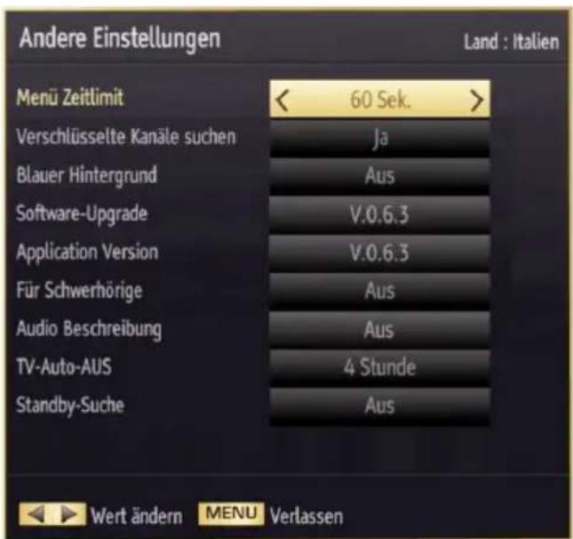 SCHAUB LORENZ 40LE-D6900CT - Andere Einstellungen konfigurieren - 1
