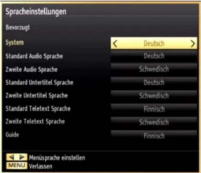 SCHAUB LORENZ 40LE-D6900CT - Spracheinstellungen - 1
