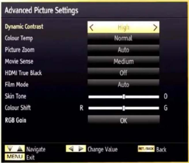 SCHAUB LORENZ 40LE-D6900CT - Advanced Settings - 1