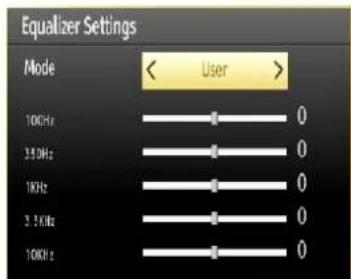 SCHAUB LORENZ 32LE-5900CT - Sound Settings Menu Items - 1