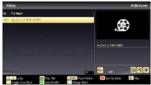 SCHAUB LORENZ 32LE-5900CT - Viewing Videos via USB - 1