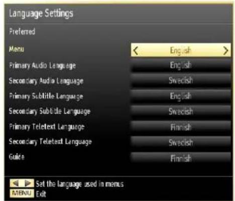 SCHAUB LORENZ 32LE-5900CT - Language Settings - 1
