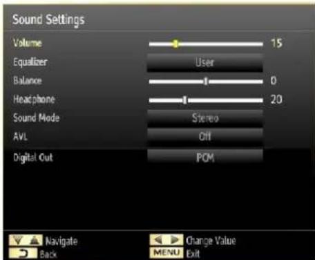 SCHAUB LORENZ 32LE-5900CT - Configuring Sound Settings - 1