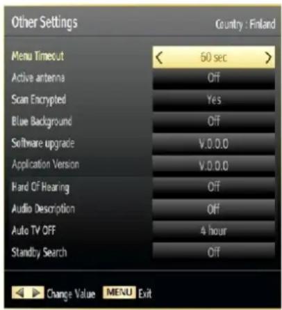 SCHAUB LORENZ 32LE-5900CT - Configuring Other Settings - 1