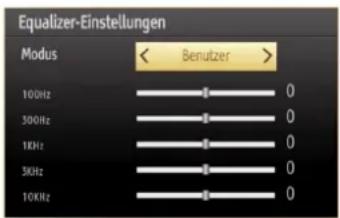 SCHAUB LORENZ 32LE-5900CT - Optionen des Menüs Toneinstellungen - 1