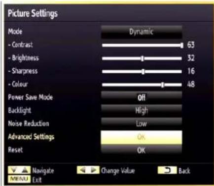 SCHAUB LORENZ 32LE-5900CT - Configuring Picture Settings - 1