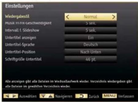 SCHAUB LORENZ 26LE-4800CT - Medienbrowser-Einstellungen - 2