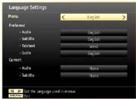 SCHAUB LORENZ 26LE-4800CT - Configuring Language Preferences - 1