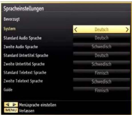 SCHAUB LORENZ 26LE-4800CT - Spracheinstellungen - 1