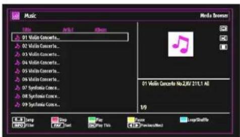 Music Media Browser 01 Violin Concerts... 02 Violin Concerto... 03 Violin Concerto... 04 Violin Concerto... 05 Violin Concerto... 06 Violin Concerto... 07 Sylvania Conce... 08 Sylvania Conce... 09 Sylvania Conce... 01 Violin Concerto No 2,0V 216.1 Alt V9 Temp Stop Play Track Audio/Bluff Audio/Shuttle