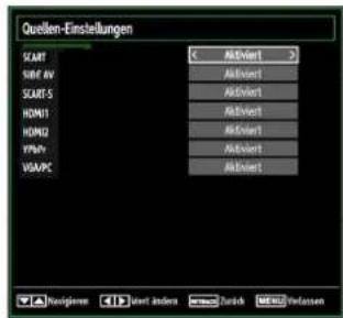 SCHAUB LORENZ 22LE-5100C - Quellen-Einstellungen - 1
