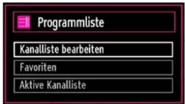 SCHAUB LORENZ 22LE-5100C - Sender verwalten: Programmliste - 1