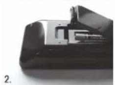 SCHAUB LORENZ 22LE-5100C - Einsetzen der Batterien - 2
