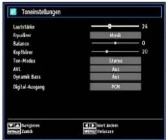 SCHAUB LORENZ 22LE-5100C - Klangeinstellungen konfi gurieren - 1