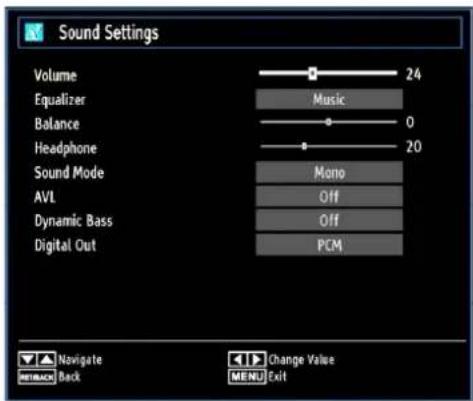 SCHAUB LORENZ 22LE-5010C - Configuring Sound Settings - 1
