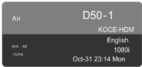 Air D50 - 1 KOCE-HDM English 16:9 CC 1080i TV-PG Oct-31 23:14 Mon