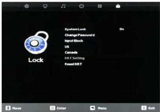 SunBriteTV SB-4717HD - Setup Menu - 1