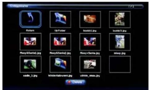 SunBriteTV SB-4717HD - Selecting the Media on the USB Stick - 1