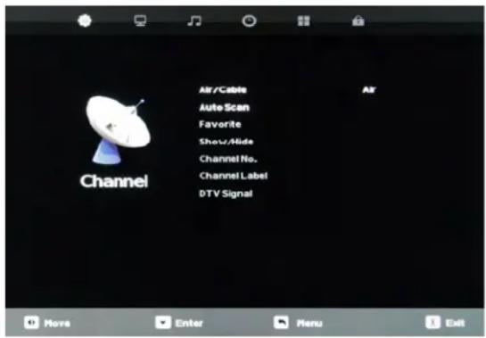 SunBriteTV SB-4717HD - Via the TV Side Panel Buttons - 2