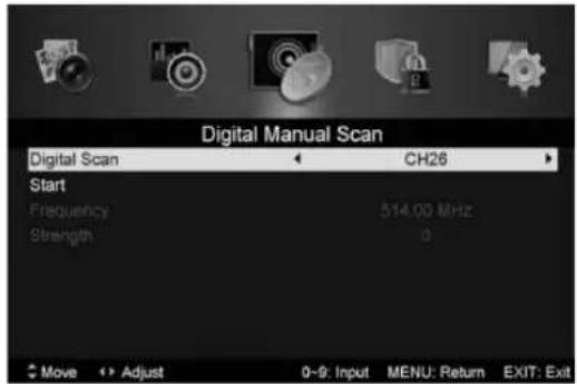 Manta LED2601 - Manuelle Abstimmung im Digitalmodus - 1