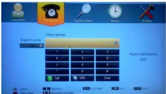 Contact Gift Gift Phone Search Contacts Record Settings Region/Country Phone number 1 2 March 3 June 4 May 5 June 6 July 7 August 8 September 9 October * Call SMS Clear Skype Credit balance 0.00 Select Up/Down Left/Right Info Go Delete Buy Navigate Left/Right