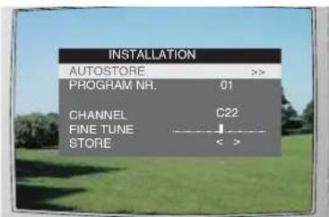MATSUI 21T10(A) - Select the installation menu - 1