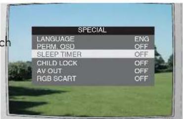 MATSUI 21T10(A) - Select sleep timer - 1