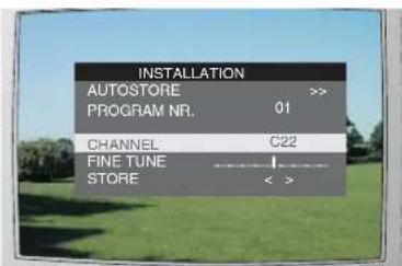 MATSUI 21T10(A) - Select manual tuning - 1