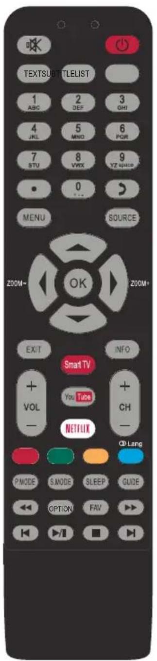 TCL 40S4800FS - Remote Control Functions - 1