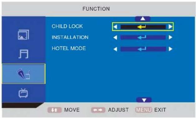 TechnoStar TF-L19B ATV - Information zur Funktion Hotelsperre - 3