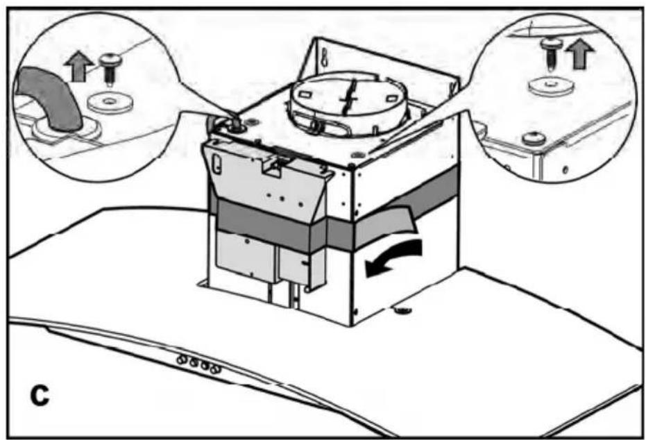 Technical diagram of a mechanical device with labeled parts and directional arrows indicating assembly or operation.
