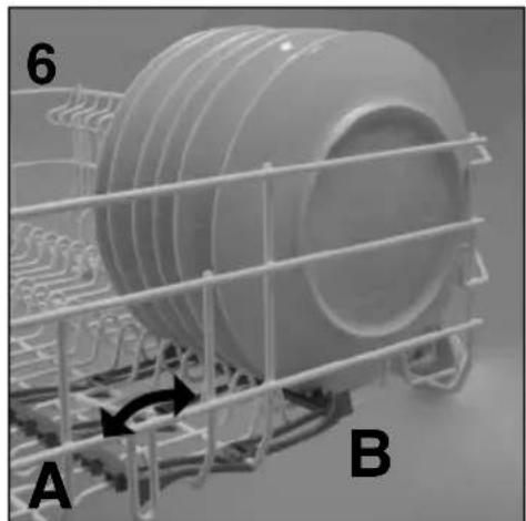 3D rendering of a mechanical component with labeled parts A and B, showing internal layered structure and wire cage (no text or symbols beyond labels)