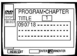 PROGRAM-CHAPTER TITLE 1 09.07.18 MENU EXIT ENTER EXTRIMENTER