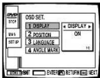 PIONEER DV-05 - OSD SET. - 1