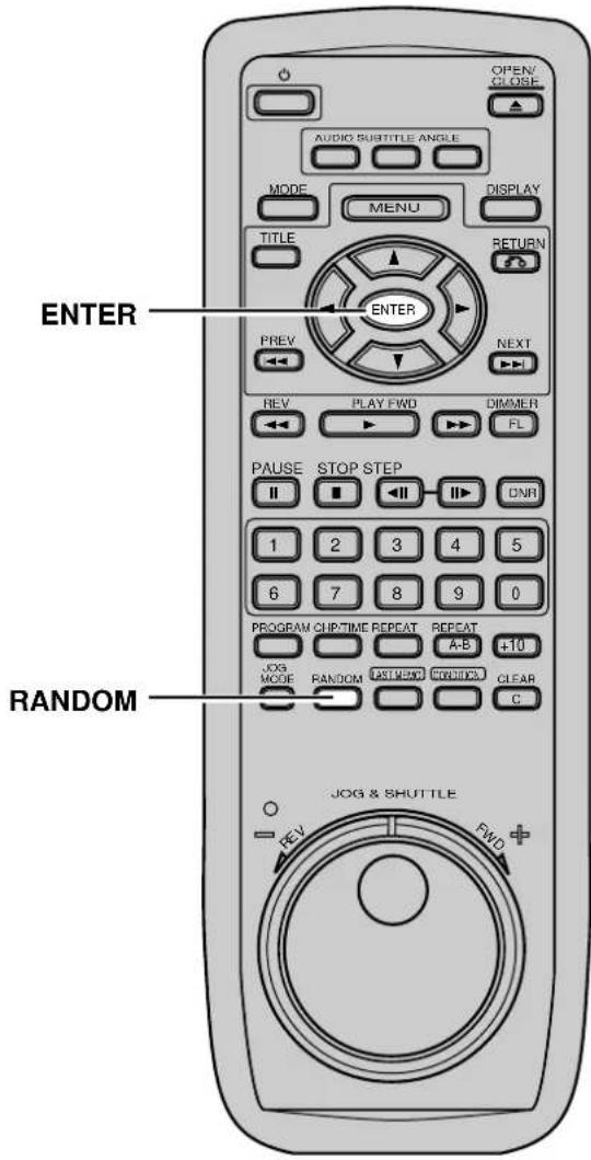 OPEN CLOSE AUDIO SUBTITLE ANGLE MODE MENU DISPLAY TITLE RETURN ENTER PREV NEXT REV PLAY FWD DIMMER FL PAUSE STOP STEP 1 2 3 4 5 6 7 8 9 0 PROGRAM CHIP TIME REPEAT REPEAT A-B +10 JOG MODE RANDOM AST MENS CONTROL CLEAR C JOG & SHUTTLE FWD + RANDOM