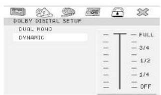 DOLEY DIGITAL SETUP DUAL RANDOM DYNAMIC - FULL - 3/4 - 1/2 - 1/4 - OFF