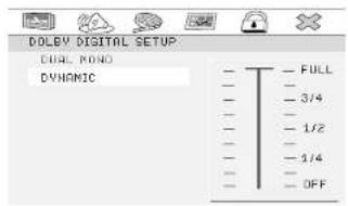 DOLEY DIGITAL SETUP DUAL ROAD DYNAMIC - FULL - 3/4 - 1/2 - 1/4 - OFF