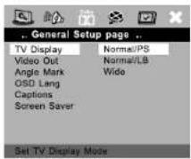 AEG DVD 4511 CR - Einstellen der Bildschirmanzeige - 1