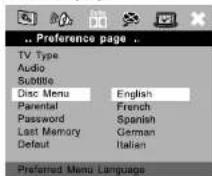 AEG DVD 4511 CR - Discmenū - 1