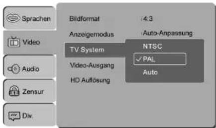 AEG DVD 4539 HDMI - Menü verwenden - 1