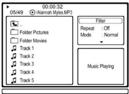 AEG DVD 4539 HDMI - Selecting fi le/directory and starting replay - 1